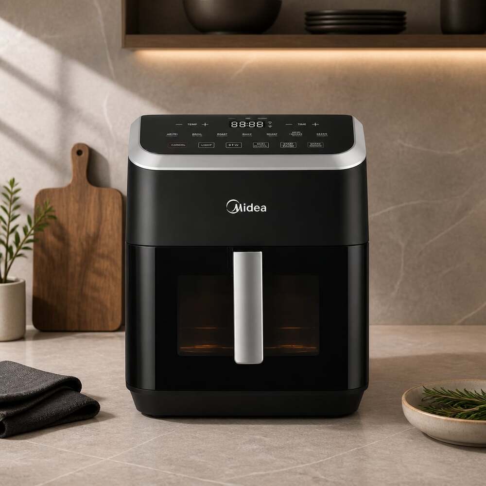 Midea HeatXpress 7.8 Qt. XL Capacity Air Fryer with View Window